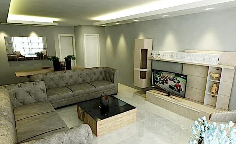 Modern Salon Dekorasyonu